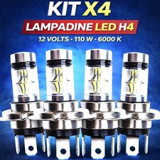 KIT X4 LAMPADINE H4 LED 100W