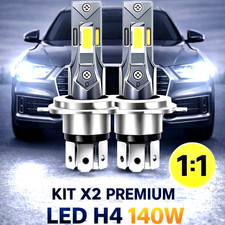 COPPIA LAMPADINE H4 LED 140W